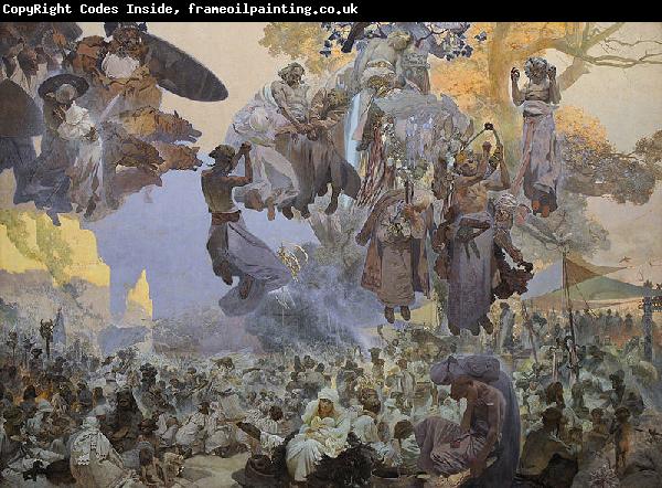 Alfons Mucha The Celebration of Svantovit: When Gods Are at War, Salvation is in the Art